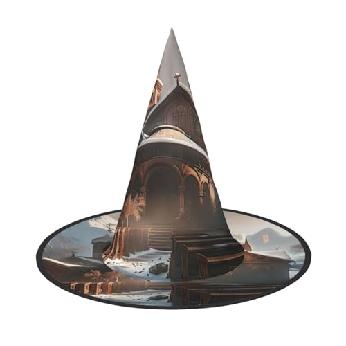 Winterkirche, Halloween, Hexenhüte, Hexen-Stirnbänder, Zaubererhut, Kostüm, Zubehör, Cosplay, für Party, Maskerade, faltbar, 3 Stück Winterkirche, Halloween, Hexenhüte, Hexen-Stirnbänder, Zaubererhut, Kostüm, Zubehör, Cosplay, für Party, Maskerade, faltbar, 3 Stück von HCVXBSA