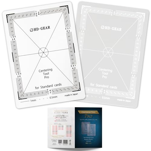 HD-GEAR Centering Tool Pro Card Grading Kit PSA Trading Cards TCG Black & White Set for Standard Size Cards von HD-GEAR