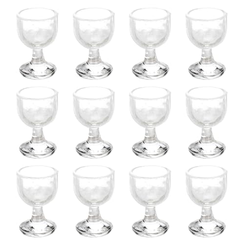 HDBHSBE 12pcs Mini Weingläser, 0, 6 x 0, 4 Mini Weinpuppenhaus Miniaturen Harz 1/12 Maßstab Accessoires für Dollhouse Kitchen Toysmini Brille HDBHSBE 12pcs Mini Weingläser, 0, 6 x 0, 4 Mini Weinpuppenhaus Miniaturen Harz 1/12 Maßstab Accessoires für Dollhouse Kitchen Toysmini Brille von HDBHSBE