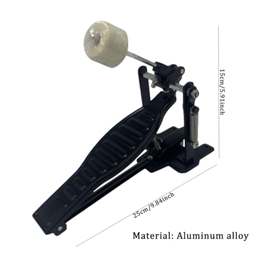 HDBHSBE Bass -Drum Pedel mit Schläger, Aluminiumlegiertrommelpedal, 6x8x7 Kick -Pedal, Ersatzbass, langlebiges Zubehör HDBHSBE Bass -Drum Pedel mit Schläger, Aluminiumlegiertrommelpedal, 6x8x7 Kick -Pedal, Ersatzbass, langlebiges Zubehör von HDBHSBE