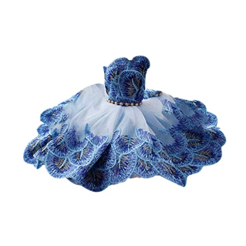 HDBHSBE Hochzeitskleid Kleider Prinzessin Kleidung Party Outfit für Puppenspielzeugpuppe (Rose Red Flower) Formale Kleider von HDBHSBE