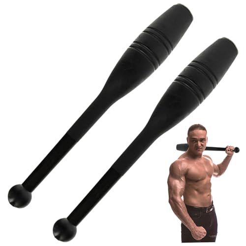 HDBHSBE Indische Clubs, 2lb Hochleistungs -Plastik -Macebell, 16.1x1.6 Wiederverwendbares gewichtete Workout -Bar für Krafttraining Rehabilitation verbessert den indischen Club des Grip Body Workout von HDBHSBE