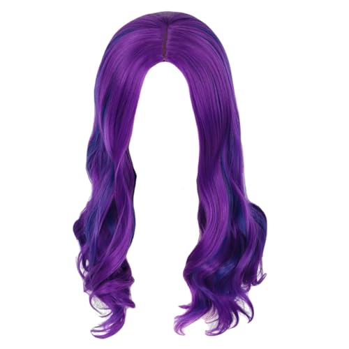 HDBHSBE Lila Perücke gemischt blau long locky für Kinder Mädchen lila Haare Periode lustige Halloween Cosplay Prop Perücken für Frauen Performance Party Gesang Accessoires HDBHSBE Lila Perücke gemischt blau long locky für Kinder Mädchen lila Haare Periode lustige Halloween Cosplay Prop Perücken für Frauen Performance Party Gesang Accessoires von HDBHSBE