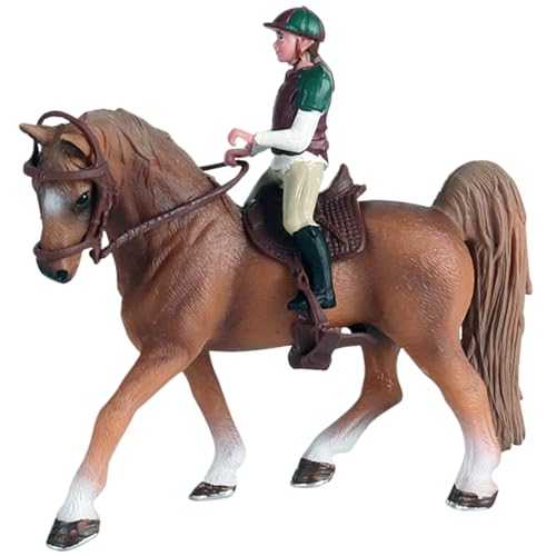 HDBHSBE Pferdefiguren, Plastikpferde -Figuren mit abnehmbarem Sattel- und Fahrer -Figur, realistische Mini -Pferd -Figuren für Jungen und Mädchen Geschenk HDBHSBE Pferdefiguren, Plastikpferde -Figuren mit abnehmbarem Sattel- und Fahrer -Figur, realistische Mini -Pferd -Figuren für Jungen und Mädchen Geschenk von HDBHSBE