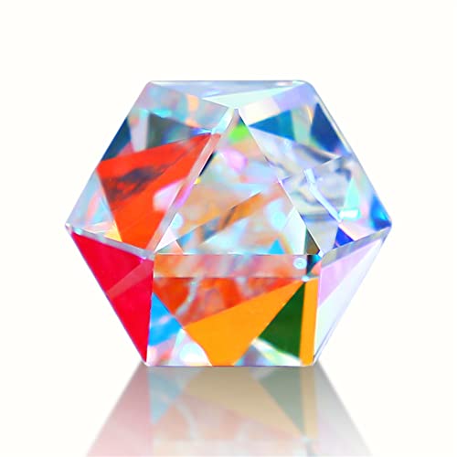 HDCRYSTALGIFTS 20mm Kristall facettierte optische Prismenstrahlteilung, Lichtbrechung, Fotografie, Wissenschaft, AB farbige Glas Prisma für Zuhause Dekoration HDCRYSTALGIFTS 20mm Kristall facettierte optische Prismenstrahlteilung, Lichtbrechung, Fotografie, Wissenschaft, AB farbige Glas Prisma für Zuhause Dekoration von HDCRYSTALGIFTS