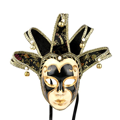 HDCRYSTALGIFTS Venezianische Komödienmaske Exquisite Dekoration Jester Masken für Party Halloween HDCRYSTALGIFTS Venezianische Komödienmaske Exquisite Dekoration Jester Masken für Party Halloween von HDCRYSTALGIFTS