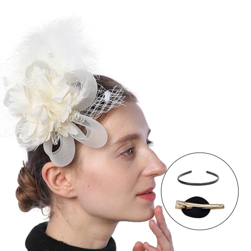 HDOYTXXM 1920er Jahre Blumenhaarclip Für Frauen Kopfbedeckung Kopfbedeckung Für Party Party Elegante Feder Große HDOYTXXM 1920er Jahre Blumenhaarclip Für Frauen Kopfbedeckung Kopfbedeckung Für Party Party Elegante Feder Große von HDOYTXXM