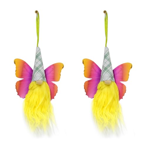 HDOYTXXM 2pcs Handwerk Butterfly Miniaturpuppen Skandinavische Elfen Finden Dekoration Für Easters Party Supplies von HDOYTXXM