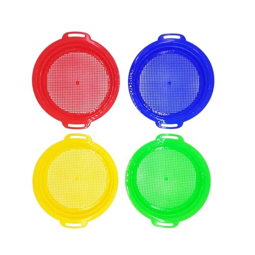 HDOYTXXM 4PCS Bunte Sand Sifeting Werkzeuge Für Kinder 12 Jahren Perfekt Für Strandgärten Graben Und Freien Schätze Exploration Plastik Sandpfanne Sieb HDOYTXXM 4PCS Bunte Sand Sifeting Werkzeuge Für Kinder 12 Jahren Perfekt Für Strandgärten Graben Und Freien Schätze Exploration Plastik Sandpfanne Sieb von HDOYTXXM