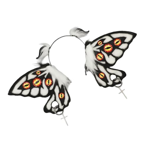 HDOYTXXM Dark Series Devil Ear Hairband Halloween Maid Hairhoop Rollenspiele Charakter Friseur Kostümzubehör Kopfbedeckung Kopfstücke von HDOYTXXM
