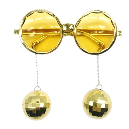 HDOYTXXM Discoiphpie Sonnenbrille Vintage Runde 70er Jahre 80er Jahre Styles Kreis Sonnenbrillen Brillen Für Männer Frauen Kostüme Partys Geschenke von HDOYTXXM