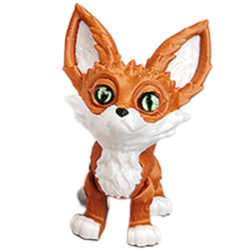 HDOYTXXM Flexible Gelenke Artikulierte Füchse Zappeln Spielzeug Realistische Haarlose Füchse Figur 3 Dimension Gedruckte Foxs Home Decors Desktop Haustierverrichte HDOYTXXM Flexible Gelenke Artikulierte Füchse Zappeln Spielzeug Realistische Haarlose Füchse Figur 3 Dimension Gedruckte Foxs Home Decors Desktop Haustierverrichte von HDOYTXXM