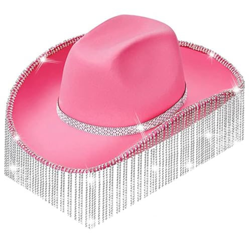 HDOYTXXM Frauen Strasssteine Cowgirl Fringe Cowboy Für Party Musikfestival Weitkrempe HDOYTXXM Frauen Strasssteine Cowgirl Fringe Cowboy Für Party Musikfestival Weitkrempe von HDOYTXXM