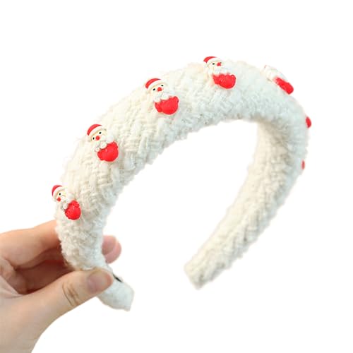 HDOYTXXM Glitzer Weihnachten Thema Stirnbänder Kopfbedeckung Glitzer Hair Hoop Für Weihnachten Kopfbedeckung Kostüm Party Vorräte von HDOYTXXM