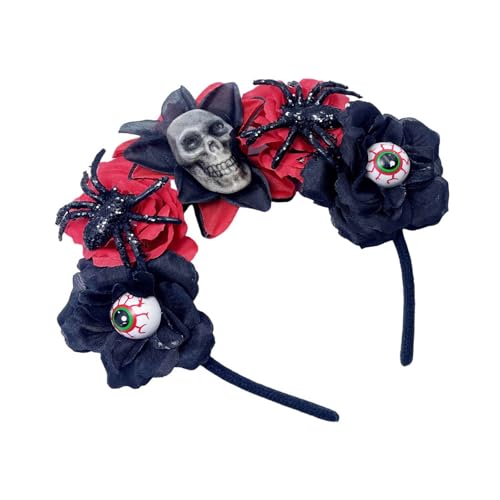 HDOYTXXM Halloween Skull Flower Stirnband Für Erwachsene Rollenspiel Kostüm Kopfbedeckung Party Requisiten Haardekoration Festival Requisiten Haarhoop HDOYTXXM Halloween Skull Flower Stirnband Für Erwachsene Rollenspiel Kostüm Kopfbedeckung Party Requisiten Haardekoration Festival Requisiten Haarhoop von HDOYTXXM