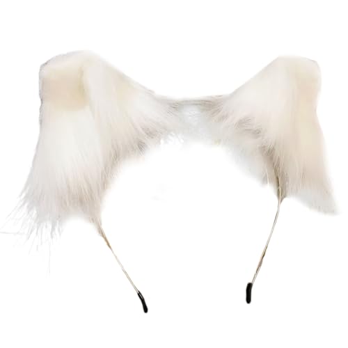 HDOYTXXM Katzenohr Stirnbänder Halloween Hairbänder Kunstpelze Haar Hoop Stirnbänder Cosplay Party Haarzubehör Für Party von HDOYTXXM