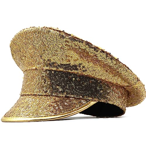 HDOYTXXM Pailletten Captain Hat Spiegelte Seemannshut Für Disco House Cocktailpartys Urlaub Funkeln HDOYTXXM Pailletten Captain Hat Spiegelte Seemannshut Für Disco House Cocktailpartys Urlaub Funkeln von HDOYTXXM