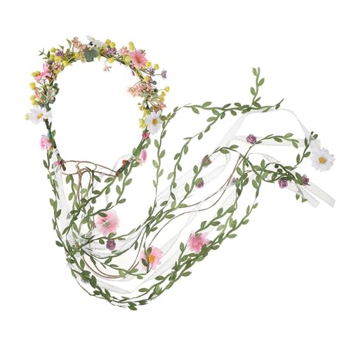 HDOYTXXM Realistische Blumenform Haarband Stirnband Für Mädchen Halloween Cosplay Fairy Trendy Model Show Stirnband HDOYTXXM Realistische Blumenform Haarband Stirnband Für Mädchen Halloween Cosplay Fairy Trendy Model Show Stirnband von HDOYTXXM