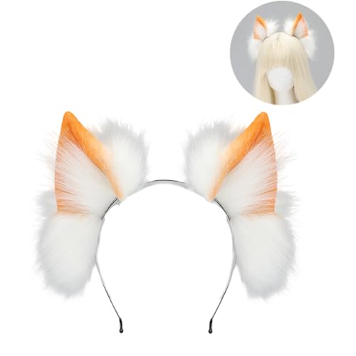 HDOYTXXM Realistisches Wolf Ohr Kopfbedeckung Elastisches Biegbares Haarband Für Frauen Teenager Mädchen Themenpartys Täglich Anime Event Party Rollenspiel Accessoires HDOYTXXM Realistisches Wolf Ohr Kopfbedeckung Elastisches Biegbares Haarband Für Frauen Teenager Mädchen Themenpartys Täglich Anime Event Party Rollenspiel Accessoires von HDOYTXXM
