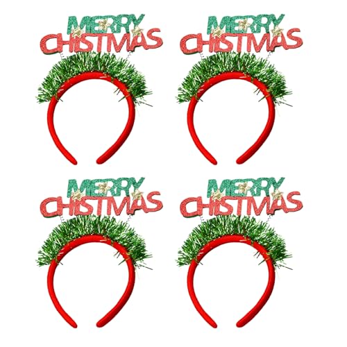 HDOYTXXM Set Von 4 Weihnachtsthemen Briefen Stirnbänder Funkelnde Haare Reifen Für Frauen Und Mädchen Elegante Stirnbänder Charme Strumpffüller HDOYTXXM Set Von 4 Weihnachtsthemen Briefen Stirnbänder Funkelnde Haare Reifen Für Frauen Und Mädchen Elegante Stirnbänder Charme Strumpffüller von HDOYTXXM