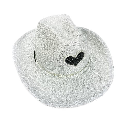 HDOYTXXM Stilvoller Glitzernder Pulverhut Für Frauen Bühnenshow Glitzer Cowgirls Für Nachtclub Carnivals Partys Und Bühnenshow HDOYTXXM Stilvoller Glitzernder Pulverhut Für Frauen Bühnenshow Glitzer Cowgirls Für Nachtclub Carnivals Partys Und Bühnenshow von HDOYTXXM