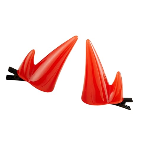 HDOYTXXM Teufel Horn Haarnadeln Für Punk Anime Themenpartys Rote Plastikhaarclip Für Teenager Erwachsene Halloween Cosplay Accessoires HDOYTXXM Teufel Horn Haarnadeln Für Punk Anime Themenpartys Rote Plastikhaarclip Für Teenager Erwachsene Halloween Cosplay Accessoires von HDOYTXXM