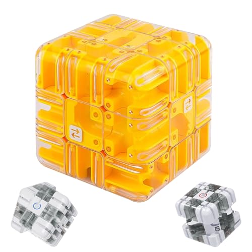 Large Labyrinth 3D Puzzle Maze Cube, 2-In-1 Puzzle Maze Cube, Kugellabyrinth ZauberwüRfel Spielzeug, 3D Labyrinth Spiel Spatial Awareness Brain Training Toy for Adults Teens (C) von HDQQEU