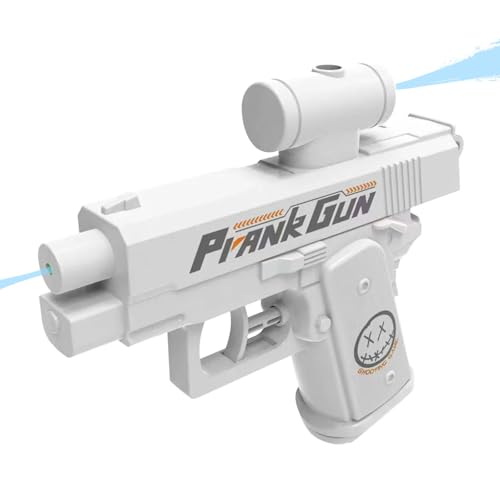 Prank Water Gun, Streich-Wasserpistole, Reverse Water Gun, Prank Two-Way Water Gun, Lustige Prank Squirt Gun FüR Ultimativen Spaß (Weiß) von HDQQEU