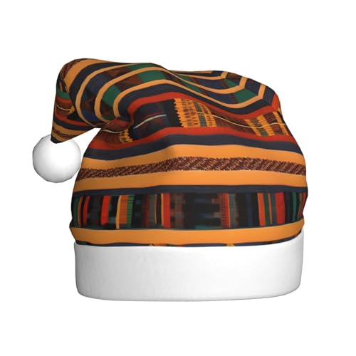 Afrikanische gewebte Weihnachtsmütze, Weihnachtsmannmütze, Kostüm, Zubehör für Weihnachten, Neujahr, Urlaub, Party, Kopfbedeckung von HDSKFNS
