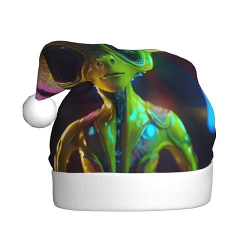 Alien Planet Weihnachtsmütze, Weihnachtsmannmütze, Kostüm, Zubehör für Weihnachten, Neujahr, Urlaub, Party, Kopfbedeckung Alien Planet Weihnachtsmütze, Weihnachtsmannmütze, Kostüm, Zubehör für Weihnachten, Neujahr, Urlaub, Party, Kopfbedeckung von HDSKFNS