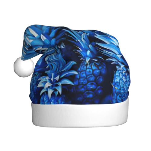Blaue Ananas-Weihnachtsmütze, Weihnachtsmannmütze, Kostüm, Zubehör für Weihnachten, Neujahr, Urlaub, Party, Kopfbedeckung Blaue Ananas-Weihnachtsmütze, Weihnachtsmannmütze, Kostüm, Zubehör für Weihnachten, Neujahr, Urlaub, Party, Kopfbedeckung von HDSKFNS