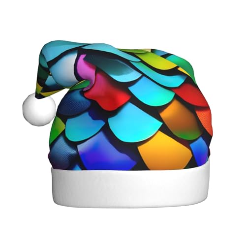 Bunte Regenbogen-Weihnachtsmütze, Weihnachtsmannmütze, Kostüm, Zubehör für Weihnachten, Neujahr, Urlaub, Party, Kopfbedeckung Bunte Regenbogen-Weihnachtsmütze, Weihnachtsmannmütze, Kostüm, Zubehör für Weihnachten, Neujahr, Urlaub, Party, Kopfbedeckung von HDSKFNS