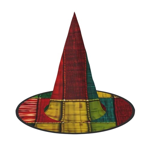 HDSKFNS Afrikanischer Stil Patchwork 1 Druck Halloween Hexenhut Zauberer Hut für Partys Perfektes Accessoire für Kostüme Urlaub Party HDSKFNS Afrikanischer Stil Patchwork 1 Druck Halloween Hexenhut Zauberer Hut für Partys Perfektes Accessoire für Kostüme Urlaub Party von HDSKFNS