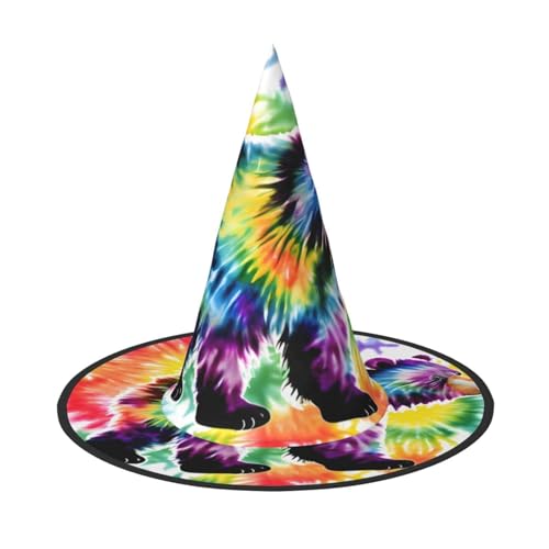 HDSKFNS Bärenhut mit Batikdruck, Halloween-Hexenhut, Zaubererhut für Partys, perfektes Accessoire für Kostüme, Urlaubsparty HDSKFNS Bärenhut mit Batikdruck, Halloween-Hexenhut, Zaubererhut für Partys, perfektes Accessoire für Kostüme, Urlaubsparty von HDSKFNS