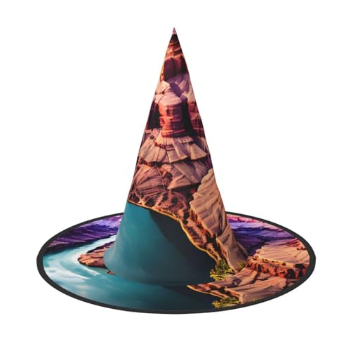 HDSKFNS Beauty Grand Canyon Print Halloween Hexenhut Zauberer Hut für Partys Perfektes Accessoire für Kostüme Urlaub Party HDSKFNS Beauty Grand Canyon Print Halloween Hexenhut Zauberer Hut für Partys Perfektes Accessoire für Kostüme Urlaub Party von HDSKFNS