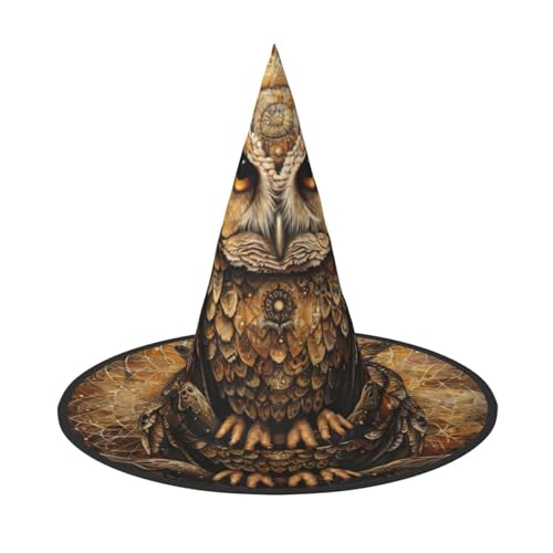 HDSKFNS Eule Beliefs Print Halloween Hexenhut Zauberer Hut für Partys Perfektes Accessoire für Kostüme Urlaub Party HDSKFNS Eule Beliefs Print Halloween Hexenhut Zauberer Hut für Partys Perfektes Accessoire für Kostüme Urlaub Party von HDSKFNS