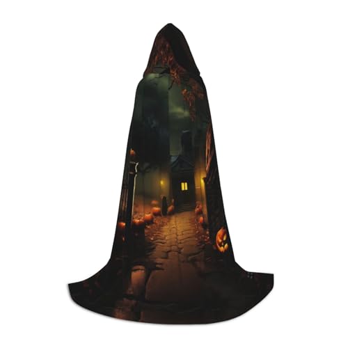 HDSKFNS Gruseliger Halloween-Umhang mit Kapuze, Maskerade, Cosplay-Kostüm, Unisex, Hexenmantel mit Kapuze, Umhang, Schwarz, Large HDSKFNS Gruseliger Halloween-Umhang mit Kapuze, Maskerade, Cosplay-Kostüm, Unisex, Hexenmantel mit Kapuze, Umhang, Schwarz, Large von HDSKFNS