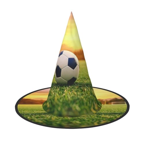 HDSKFNS Halloween-Hexenhut, Zaubererhut mit Fußballdruck, perfektes Accessoire für Kostüme, Urlaubspartys HDSKFNS Halloween-Hexenhut, Zaubererhut mit Fußballdruck, perfektes Accessoire für Kostüme, Urlaubspartys von HDSKFNS