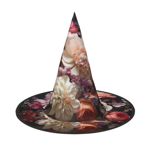 HDSKFNS Schöne Blumen 1 Druck Halloween Hexenhut Zauberer Hut für Partys Perfektes Accessoire für Kostüme Urlaub Party HDSKFNS Schöne Blumen 1 Druck Halloween Hexenhut Zauberer Hut für Partys Perfektes Accessoire für Kostüme Urlaub Party von HDSKFNS