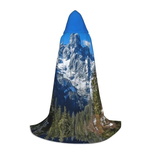HDSKFNS Snowy Mountain Print Halloween Kapuzenumhang Maskerade Cosplay Kostüm Unisex Hexe Robe Umhang mit Kapuze Umhang, Schwarz, Medium HDSKFNS Snowy Mountain Print Halloween Kapuzenumhang Maskerade Cosplay Kostüm Unisex Hexe Robe Umhang mit Kapuze Umhang, Schwarz, Medium von HDSKFNS