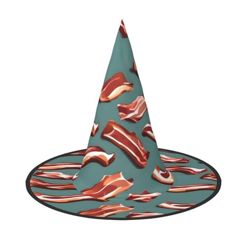 HDSKFNS Streaky Speckmuster Druck Halloween Hexenhut Zauberer Hut für Partys Perfektes Accessoire für Kostüme Urlaub Party von HDSKFNS