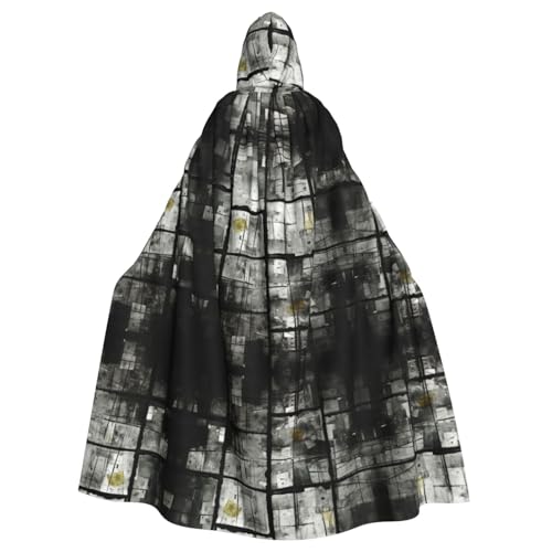 Hexenumhang mit Mosaik-Motiv, schwarzer Schatten, Halloween, Weihnachten, Karneval, Cosplay, Kostüm, Party, Umhang Hexenumhang mit Mosaik-Motiv, schwarzer Schatten, Halloween, Weihnachten, Karneval, Cosplay, Kostüm, Party, Umhang von HDSKFNS