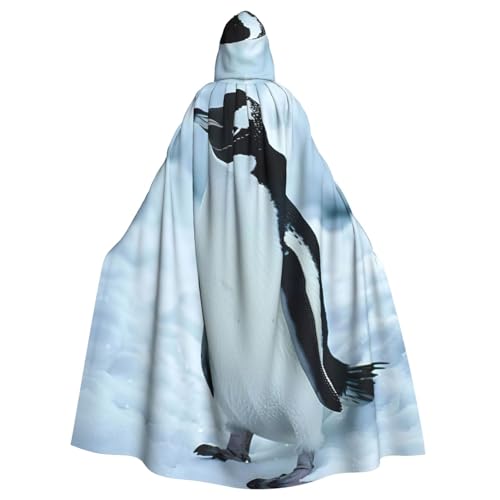 Hexenumhang mit Pinguin-Motiv, Halloween, Weihnachten, Karneval, Cosplay, Kostüm, Party, Umhang, Schwarz Hexenumhang mit Pinguin-Motiv, Halloween, Weihnachten, Karneval, Cosplay, Kostüm, Party, Umhang, Schwarz von HDSKFNS