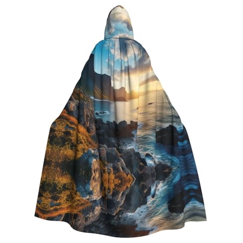 Hexenumhang mit Steinen, blaues Meer, Ozean, Sonnenaufgang, Berg, Halloween, Weihnachten, Karneval, Cosplay, Kostüm, Party, Umhang Hexenumhang mit Steinen, blaues Meer, Ozean, Sonnenaufgang, Berg, Halloween, Weihnachten, Karneval, Cosplay, Kostüm, Party, Umhang von HDSKFNS