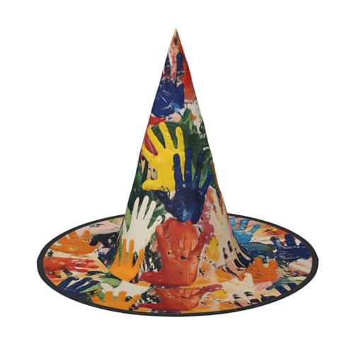 Kinder Handabdruck Halloween Hexenhut Zauberer Hut für Partys Perfektes Accessoire für Kostüme Urlaub Party Kinder Handabdruck Halloween Hexenhut Zauberer Hut für Partys Perfektes Accessoire für Kostüme Urlaub Party von HDSKFNS