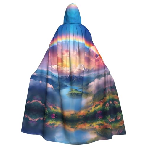 Kleiner Regenbogen-Hexenumhang für Halloween, Weihnachten, Karneval, Cosplay, Kostüm, Party, Umhang Kleiner Regenbogen-Hexenumhang für Halloween, Weihnachten, Karneval, Cosplay, Kostüm, Party, Umhang von HDSKFNS