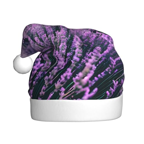 Lila Lavendel Weihnachtsmütze Nikolausmütze Kostüm Zubehör für Weihnachten Neujahr Urlaub Party Kopfbedeckung Lila Lavendel Weihnachtsmütze Nikolausmütze Kostüm Zubehör für Weihnachten Neujahr Urlaub Party Kopfbedeckung von HDSKFNS