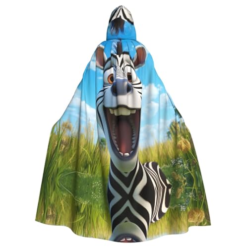 Lustiger Hexenumhang mit Zebramuster, Halloween, Weihnachten, Karneval, Cosplay, Kostüm, Party, Umhang, Schwarz Lustiger Hexenumhang mit Zebramuster, Halloween, Weihnachten, Karneval, Cosplay, Kostüm, Party, Umhang, Schwarz von HDSKFNS