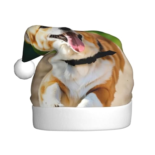 Niedliche Corgi-Weihnachtsmütze, Weihnachtsmannmütze, Kostümzubehör für Weihnachten, Neujahr, Urlaub, Party, Kopfbedeckung Niedliche Corgi-Weihnachtsmütze, Weihnachtsmannmütze, Kostümzubehör für Weihnachten, Neujahr, Urlaub, Party, Kopfbedeckung von HDSKFNS