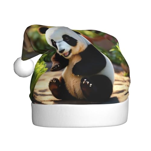 Panda-Weihnachtsmütze, Weihnachtsmannmütze, Kostüm, Zubehör für Weihnachten, Neujahr, Urlaub, Party, Kopfbedeckung Panda-Weihnachtsmütze, Weihnachtsmannmütze, Kostüm, Zubehör für Weihnachten, Neujahr, Urlaub, Party, Kopfbedeckung von HDSKFNS